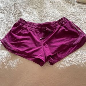 Lululemon Medium Running Shorts Purple